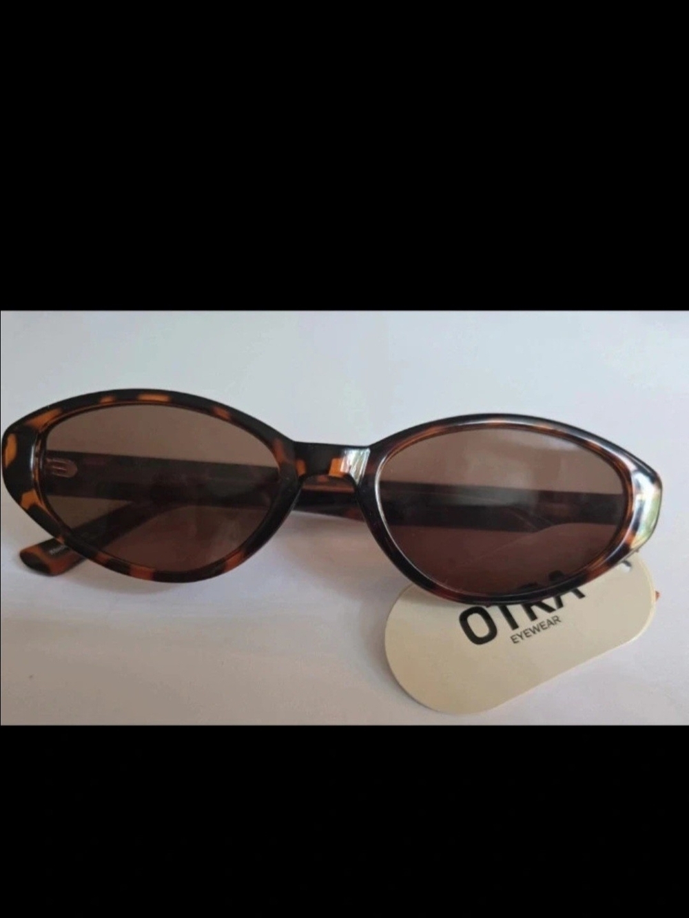 OTRA - Ivy Tortoiseshell Oval Sunglasses Brown Lenses